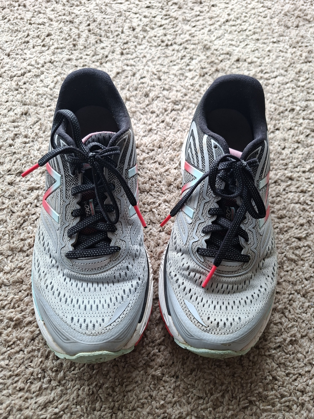 New Balance 880 V7 Women’s Running Shoes Gray Multi Wide 2E Sneakers Size 8.5